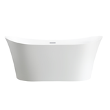 Vanity Art  VA6805-PW 67" x 31" Freestanding Acrylic Soaking Bathtub - Pure White