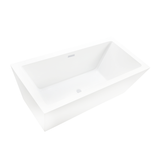 Vanity Art  VA6814-L-PW 67" x 32" Freestanding Acrylic Soaking Bathtub - Pure White