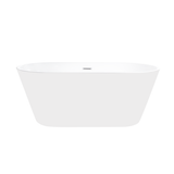 Vanity Art VA6815-NSW-PW 59 x 29.5 Freestanding Acrylic Soaking Bathtub - Pure White