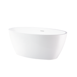 Vanity Art  VA6834-L-PW 69" x 40" Freestanding Acrylic Soaking Bathtub - Pure White