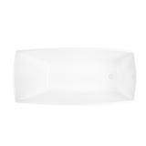 Vanity Art VA6841-PW 66.5" x 31" Freestanding Acrylic Soaking Bathtub - Pure White