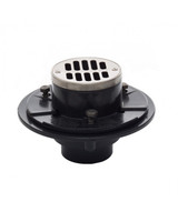 Trim To The Trade 2" No Caulk ABS Glue On Shower Drain, Polished Nickel - 4T-502A-30