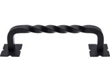 Top Knobs Twist 8" Center to Center Appliance Pull, Patina Black - M1246-8
