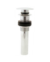 Trim To The Trade  4T-246L-31 Mushroom Style Plug w/ Larger Plate Pop Up Sink Drain - SATIN NICKEL