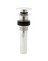 Trim To The Trade Mushroom Style Plug W/ Larger Plate Pop Up Sink Drain, Satin Brass - 4T-246L-5