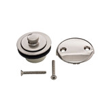 Trim To The Trade  4T-1906C-3 Push & Pull Bathtub Drain Cover Kit with Plastic Bushing - ANTIQUE BRASS