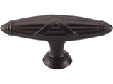 Top Knobs M931 ORB Edwardian Ribbon & Reed T-Pull 2 3/4" - Oil Rubbed Bronze