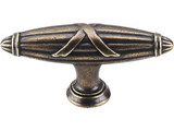 Top Knobs Ribbon & Reed 2 3/4" Length Geometric Knob, German Bronze - M930