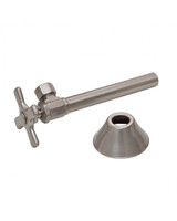 Trim To The Trade  4T-29212X-34 1/2" NOM X 1/2" OD CMP ANGLE STOP+5" EXT TUBE +FLANGE - CROSS HANDLE - OIL RUBBED BRONZE