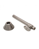 Trim To The Trade  4T-29438-31 1/2" NOM X 3/8" OD CMP STRAIGHT STOPS +5" EXT TUBE +FLANGE - SATIN NICKEL