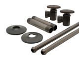 Trim To The Trade Lavatory Supply Set 1/2" IPS X 1/2"-7/16" Angle Stop, Light Brushed Bronze - 4T-727-38