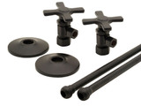 Trim To The Trade 4T-728X-4 LAV SUPPLY SET 1/2" NOM CMP X 3/8" OD CMP ANGLE STOP- CROSS HANDLE - ANTIQUE NICKEL Trim To The Trade 4T-728X-4 LAV SUPPLY SET 1/2" NOM CMP X 3/8" OD CMP ANGLE STOP- CROSS HANDLE - ANTIQUE NICKEL