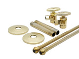 Trim To The Trade Lavatory Supply Set 3/8" IPS X 3/8" Outer Diameter Angle Stop, Flat Black - 4T-725-20