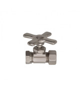Trim To The Trade 1/2" Nominal Compression X 1/2"-7/16" - Cross Handle, Polished Chrome - 4T-289X-1
