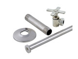 Trim To The Trade  4T-716X-3 TOILET / CLOSET SUPPLY SET 1/2" IPS X 1/2"-7/16" ANGLE STOP - CROSS HANDLE - ANTIQUE BRASS