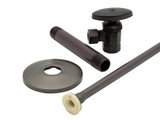 Trim To The Trade Toilet / Closet Supply Set 3/8"IPS X3/8"Outer Diameter Compression Angle Stop, Satin Chrome - 4T-715-6