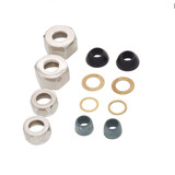 Trim To The Trade Nuts & Washers Replacement Kit For Offset Bath Supplies, Polished Brass - 4T-188K-2