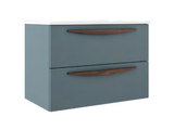 Lucena Bath Arco 87473 Wall Mounted 48" 2 Drawer Avio Vanity Cabinet Only, For Left Side Sink