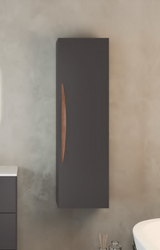 Lucena Bath Arco 86122 Grey/Ceniza Tall Wall Mount Linen Side Cabinet