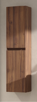 Lucena Bath 84498 Grey/Ceniza Highgloss Highgloss 2 Door Reduced Depth Box Wall Cabinet