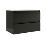 Lucena Bath  82300 32" 2 Drawer Grey/Ceniza Highgloss Highgloss Box Vanity - Reduced Depth