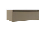 Lucena Bath  84385 48" Single Drawer Tortora Highgloss Box Vanity, Right Side Bowl