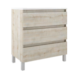 Lucena Box Three Drawer Vanity - Sink on Right Side 40" W x 34" H x 18" D - Abedul Color - 84452