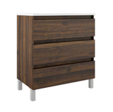 Lucena Box Three Drawer Vanity - Sink on Right Side 40" W x 34" H x 18" D - Valenti Color