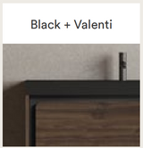 Lucena Bath  71703 32" 2 Drawer Valenti and Black Cordoba Vanity