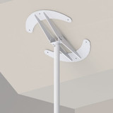 Healthcraft Angled Ceiling Plate Add On Kit for SuperPole or SuperBar - White