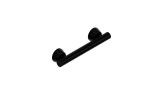 Healthcraft Invisia™ Stainless Linear Safety Support Bar, 12" Length, Matte Black - INV-LB12-BLK