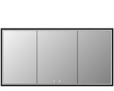 Madeli  MC-IL7236D-RM-04-000-BN ILLUSION LIGHTED MIRRORED CABINET 72x36"-24L/24L/24R-RECESSED MOUNT