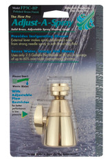 Whedon FP3C-BP Adjust-A-Spray Showerhead, Brass Polished