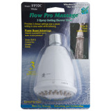 Whedon Flow Pro 3 Spray Massage Shower Head, White - FP32C
