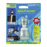 Whedon Siroflex Dbl Swivel & Spray Aerator, Dual Thread, White - SW4F