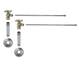 Mountain Plumbing Lavatory Supply Kit - Brass Cross Handle with 1/4 Turn Ball Valve - Angle, No Trap - English Bronze - MT6254X-NL/EB