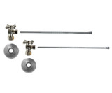 Mountain Plumbing Lavatory Supply Kit - Brass Cross Handle with 1/4 Turn Ball Valve - Angle, No Trap - Satin Gold - MT493BX-NL/SG