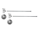 Mountain Plumbing Lavatory Supply Kit - Brass Oval Handle with 1/4 Ball Valve - Angle, No Trap - PVD Brushed Bronze - MT493BO-NL/PVDBB