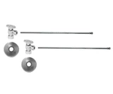 Mountain Plumbing Lavatory Supply Kit - Brass Oval Handle with 1/4 Ball Valve - Angle, No Trap - Champagne Bronze - MT493BO-NL/CHBRZ
