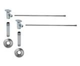 Mountain Plumbing Lavatory Supply Kit - Brass Oval Handle with 1/4 Turn Ceramic Disc Cartridge Valve - Angle, No Trap - Weathered Copper - MT6910-NL/WCP