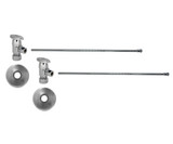 Mountain Plumbing Lavatory Supply Kit - Brass Oval Handle with 1/4 Turn Ceramic Disc Cartridge Valve - Angle, No Trap - Unlacquered Brass - MT6930-NL/ULB