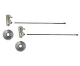 Mountain Plumbing Lavatory Supply Kit - Contemporary Lever Handle with 1/4 Turn Ceramic Disc Cartridge Valve - Angle, No Trap - Brushed Stainless - MT5930L-NL/BRS