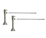 Mountain Plumbing Lavatory Supply Kit - Contemporary Lever Handle with 1/4 Turn Ceramic Disc Cartridge Valve - Angle Sweat, No Trap - Polished Gold - MT7122L-NL/GPB