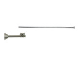 Mountain Plumbing Toilet Supply Kit - Brass Cross Handle with 1/4 Turn Ball Valve - Straight Sweat, Flat Head Riser - PVD Brushed Bronze - MT5060L-NL/PVDBB
