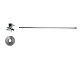 Mountain Plumbing Toilet Supply Kit - Contemporary Lever Handle with 1/4 Turn Ceramic Disc Cartridge Valve - Straight, Flat Head Riser - Polished Gold - MT5122L-NL/GPB