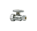 Mountain Plumbing  MT410-NL/SG Brass Oval Handle with 1/4 Turn Ball Valve - Lead Free - Straight (1/2" Compression) - Satin Gold