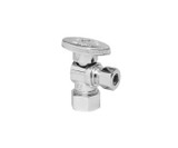 Mountain Plumbing  MT403-NL/SG Brass Oval Handle with 1/4 Turn Ball Valve - Lead Free - Angle (1/2" Compression) - Satin Gold