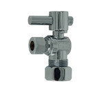 Mountain Plumbing Mini Lever Handle with 1/4 Turn Ball Valve - Lead Free - Angle (1/2" Compression) - Pewter - MT521-NL/PEW