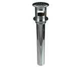 Mountain Plumbing 20 Hole Brass Lavatory Grid Drain - 8" Tailpiece With Overflow - Weathered Copper - MT734/WCP