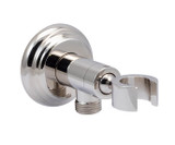 Mountain Plumbing Traditional Waterway Elbow with Adjustable Handshower Holder - Unlacquered Brass - MT71S/ULB